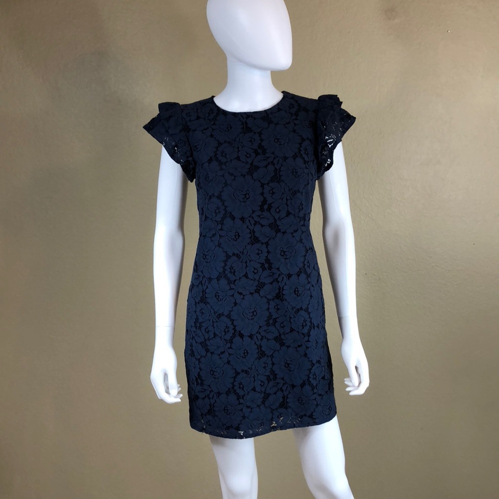 Navy blue Charles Henry cocktail dress